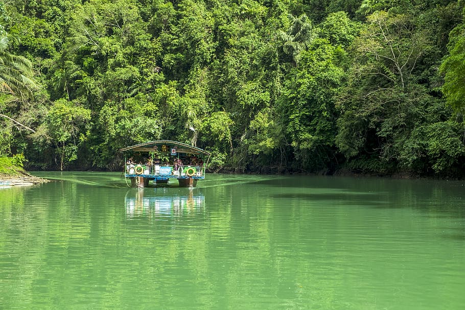 travel, river crossing, vacations, asia, idyll, water, nature, relax, boat, paradise, tropical
