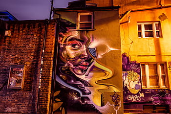 urban, captured, night, by night, graffiti, street Art, architecture, urban Scene, one man only, building exterior, only men