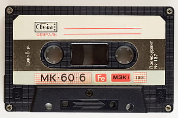 musta mk.60.6-kasetti, musiikki, kasetti, audio-, magneettikalvo, magneettinen teippi, ääni, äänikasetti, äänilaitteet, vanhanaikainen, retro-tyylinen