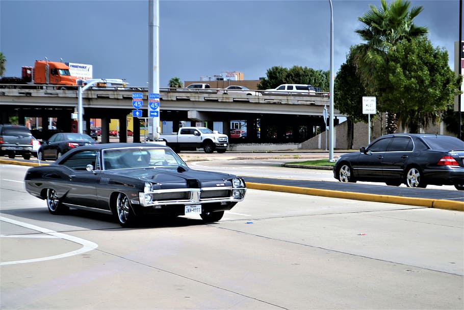 Dodge charger, dodge coronet, obnovena, vintage roadster auto, staré černé auto, klasický, vozidlo, položka sběratelů, auto, turbo, motorové nafty