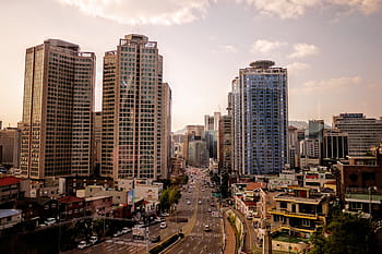 high-angle photography, buildings, city, view, photography, architecture, skyline, office, residential, high rise, skyscrapers