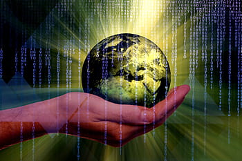 world, persons hand, nature, reflection, desktop, light, environment, water, technology, connection, outdoors