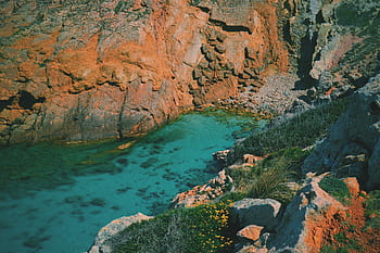 Příroda, krajina, hora, Skála, formace, voda, řeka, jezero, stoupání, túra trávy, pole