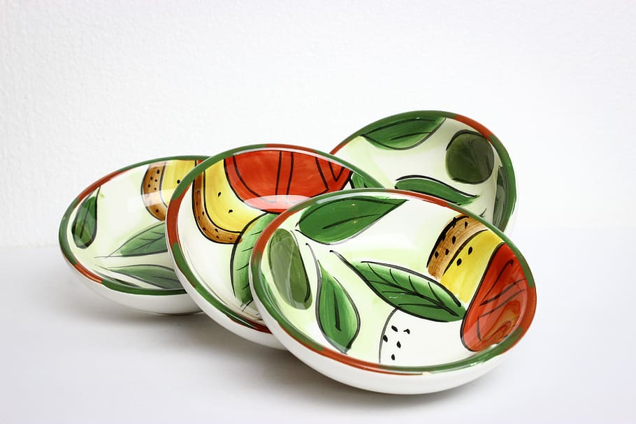 plates, decor, decoration, handmade, traditional, vintage, set, food