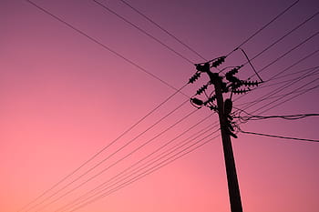 electricity post, electric pole, the sky at sunset, turkey, electric, direct, sunset, cable, cables, lamps, lamp