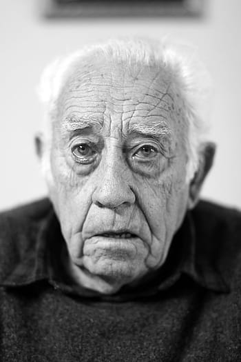 man wearing sweatr, face, portrait, elder, old, wrinkles, senior Adult, black And White, people, wrinkled, one Person