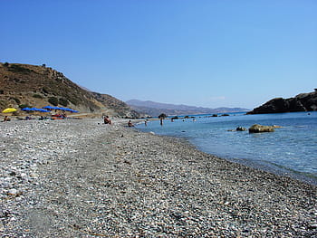 crete, greece, view, holidays, water, sea, landscape, beach, the stones, summer, the sun