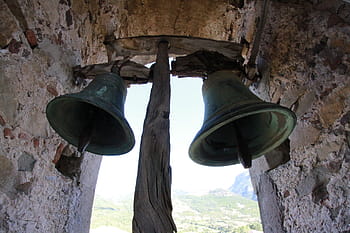 timelapsed photo, bells, bell, church, tower of the church, christ, catholic, christianity, steeples of the church, clock tower