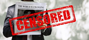 censura, uomo, giornale, leggere, notizia, stampa, informazione, media, riviste, giornali, giornalismo