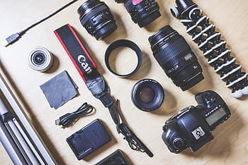 写真家、 デジタル一眼レフ、 カメラ、 デジタル一眼レフカメラ、 機器、 ケーブル、 レンズ、 パッキング、 写真、 旅行、 三脚