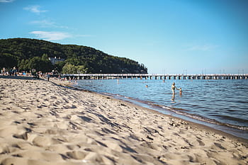 海辺での午後、 午後、 海辺、 ビーチ、 砂、 海、 夏、 リラックス、 時間、 木製の桟橋、 桟橋
