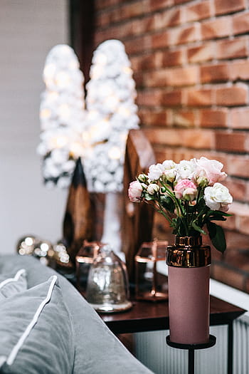 mesa lateral, rosa, decorações, mesa, flores, rosas cor de rosa, decoração para casa, lindas flores, glamour, buquê, decoração