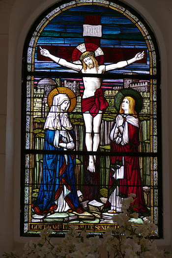 decorazioni in vetro crocifisso, finestra, Chiesa, finestra della chiesa, vetro colorato, Italia, finestra con vetro temperato, Immagine, Bibbia, cristianesimo, crocifissione