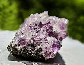 closeup, fotografi, ungu, batu geode, batu kecubung, batu, kristal, mineral, kuarsa, permata, batu permata