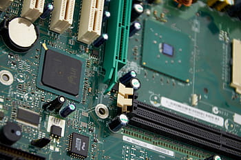 počítač, obvod, prkno, technologie, data, informace, ks, zelená, komplex, design, vzor