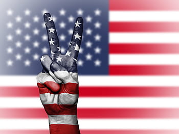 vlajka, u.s.a, znamení míru znamení, usa, Spojené státy, nás, Amerika, mír, ruka, národ, Pozadí
