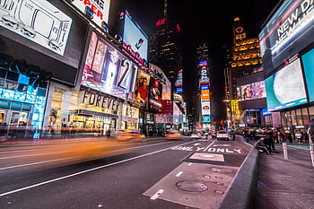 Times Square, New York, město, nyc, dav, zaneprázdněný, provoz, lidé, chodců, ulicích, silnic