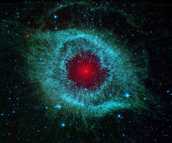 赤、 月、 星、 夜間、 銀河、 写真、 穴、 らせん星雲、 NGC 7293、 惑星の霧、 星座水瓶座