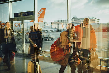 people in airport, airport, travelers, persons, business, flight, people, transport, departure, passenger, journey