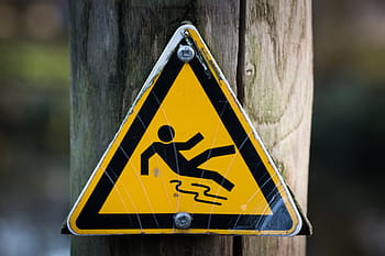 yellow, black, wet, floor signage, slippery, signal, sign, safety, janitor, symbol, slippery when wet