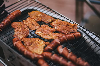 ソーセージ、 グリル、 豚肉、 夏、 屋外、 キルバサ、 バーベキュー、 肉、 バーベキューグリル、 食品、 料理