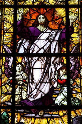 jesus, resurrection, church window, mary rosenberg, church, faith, window, stained glass, jesus christ
