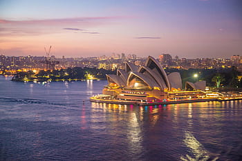Sydney Opera House, Australia, sydney, architecture, building, harbour, cityscape, travel destinations, city, reflection, illuminated