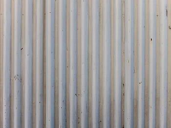 white corrugated sheet, corrugated, iron, fence, roof, metal, texture, pattern, surface