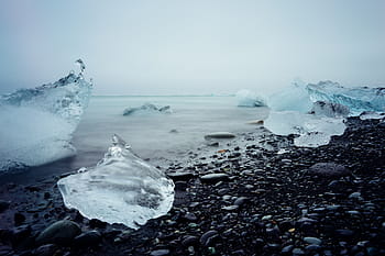 blok, ices, pobřeží, voda, ledovec, led, krajina, glaciální, Příroda, Studený, životní prostředí