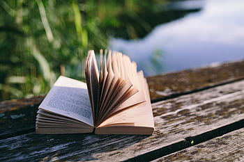 yaz, dayanma, kitap, rahatlatıcı, zaman, okuma kitabı, akşam, Büyülü saat, açılan kitap, okuma, göl