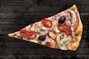 kousek pizzy, plátek, pizza, jídlo pití, jídlo, pizzy, sýr, rajče, dřevo - materiál, mozzarella, těsto pečivo