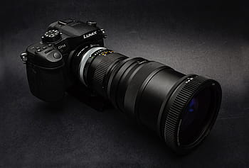 black, lumix dslr camera, surface, camera, lumix, lens, manual, shutter, aperture, iso, black technology