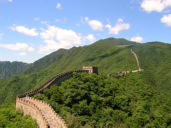 skvělý, zeď, Čína, krajina, věže, hory, architektura, kámen, mezník, Asie, starý