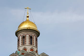 Chiesa, d'oro, cupola, Russia, Mosca, ortodosso, chiesa ortodossa russa, storicamente, monastero, Torre, credere