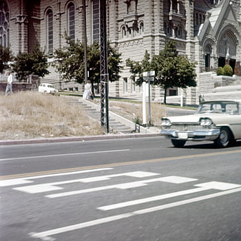 vintage, automobile, car, chrome, classic, daytime, outside, transport, trees, vehicle, wheels