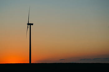 silueta větrný mlýn, fotografie, větrný mlýn, silueta, západ slunce, soumrak, nebe, oranžový, krajina, alternativní energie, síla větru