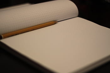 bílý, papír, horní, žlutá, tužka, fotografie, skica, poznámkový blok, notebook, podnikání, uvnitř