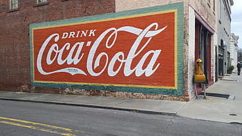 země, coca-cola, Amerika, malování, reklamní, inzerát