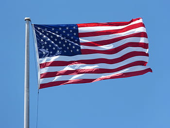 vlajka ameriky, americká vlajka, mávání vlajkami, 4., vlastenecký, Spojené státy, americká vlajka mávání