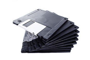 hromada, Černá, šedá, cd case lot, izolovaný, disketa, soubor, Uložit, bílý, záznam, médií