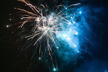 新しい、 年の前夜、 2015年、 大晦日、 シルベスター、 花火、 2016年7月4日、 青、 明けましておめでとう、 休日、 真夜中