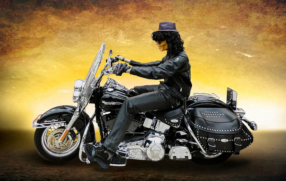 muž, jezdectví, turné, malování motocyklů, vozidlo, motocykl, harley, harley davidson, řídit, dobrodružství, čepice