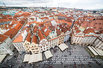 praha, tua, rumah alun-alun kota, Praha Old Town, Old Town Square, Rumah, Panorama, arsitektur, kota, ceko, kota tua