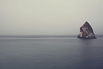 Skalní formace, obklopen, tělo, voda, fotografie, skalnaté, povrch, oceán, moře, Skála, nebe