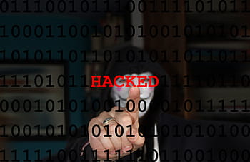 osoba, nošení, bílý, maska, hacker, cyber, bezpečnostní, síť, informace, ochrana, Soukromí