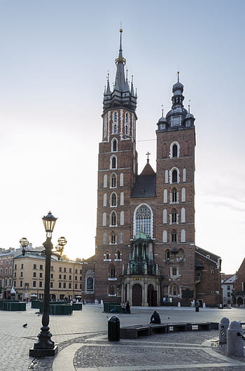 Krakov, trh, Polsko, architektura, památník, starého města, kostel sv, věž, lucerna, hlavní trh, město