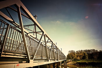 Jembatan Baja, arsitektur, jembatan, baja, transportasi, langit, luar, jembatan - Struktur Buatan Manusia, alam, sungai, struktur buatan