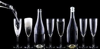 6、 カクテルグラス、 2、 ボトル、 シャンパン、 乾杯、 大日、 ドリンク、 クリスタル、 お祝い、 ガラス