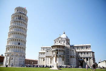 naklánět se, věž, piza, modrý, nebe, Itálie, pisa, památník, Dějiny, destinace, architektura