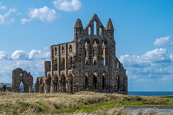 Whitby Manastırı, harabe, manastır, mimari, orta Çağlar, eski, duvarcılık, kilise, Yorkshire, İngiltere, tarihsel